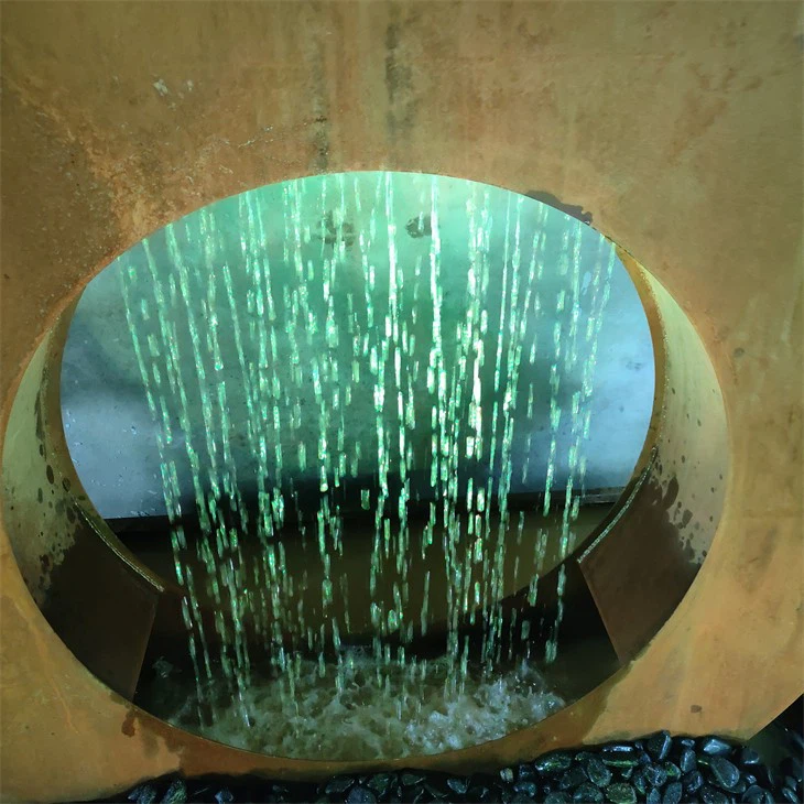 Rusty Outdoor Whispering Oasis Corten Steel Water Feature