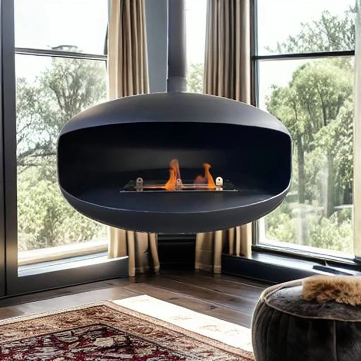 Small Size Hanging Fireplace Bio Ethanol Burning