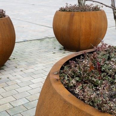 Weathering Steel Plant Pots