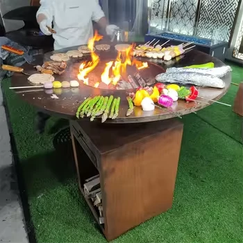 कॉर्टन स्टील बीबीक्यू स्टोव
