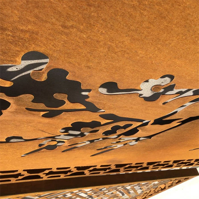 Indoor Private Protection Corten Steel Screen Panel