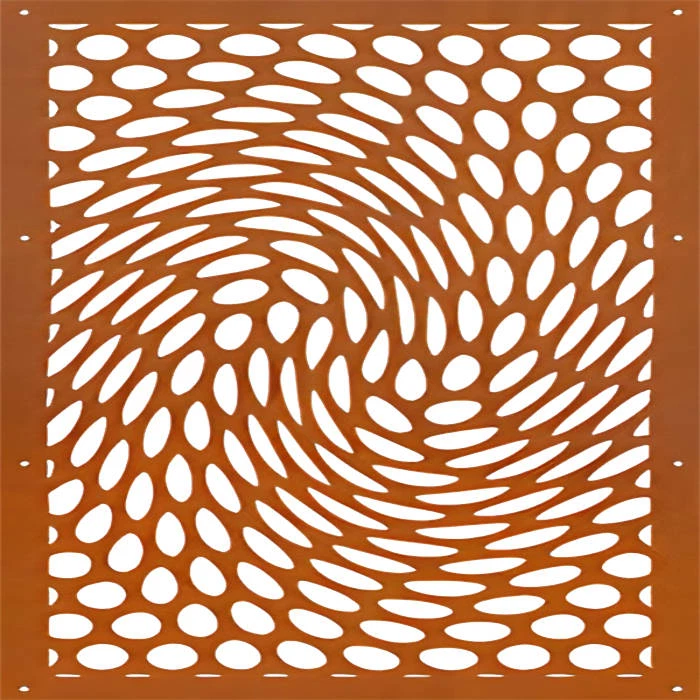 इनडोर प्राइवेट प्रोटेक्शन कोर्टेन स्टील स्क्रीन पैनल