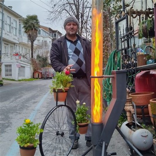 यार्ड वार्म वुड पेलेट हीटर